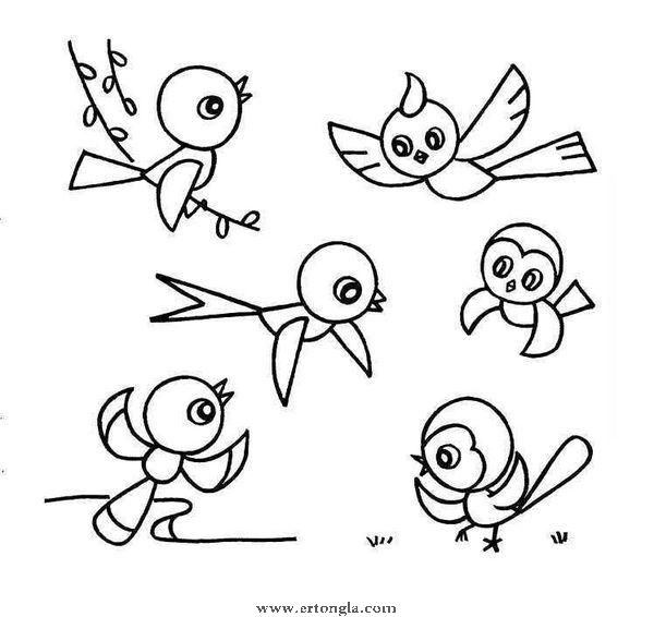 简笔画燕子图片,动物简笔画,儿童啦网